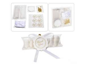 Kit de mayoristas para caja de regalo, etiqueta co