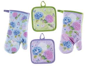 wholesale hydrangea kitchen potholders