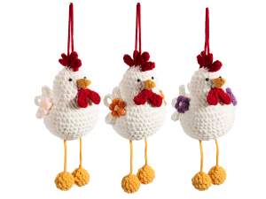 wholesale knitted chicken decoration