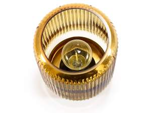 Wholesaler of colored knurled glass lamp