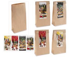 wholesale christmas food bag with label