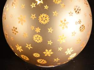 Grossista lampada sfera vetro decorato