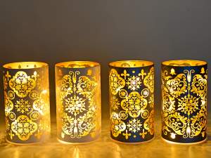 Vente en gros lampe en verre de majolique