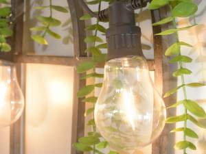 Lanț de lumini cu LED-uri pentru grădină de exteri