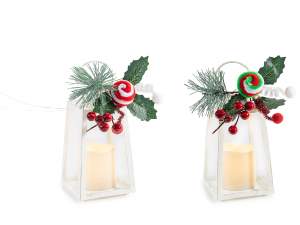 Wholesale lantern and pine branch with ball