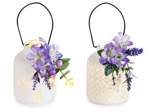 Grossista lanterna porcellana luci mazzo lavanda