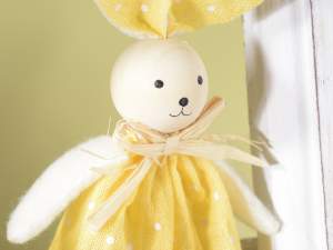 Vente en gros décoration lapin de Pâques à suspend