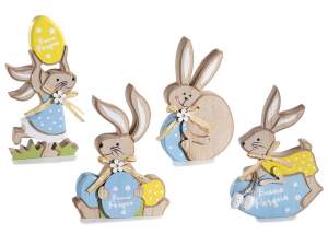 lapin décoratif en bois en gros