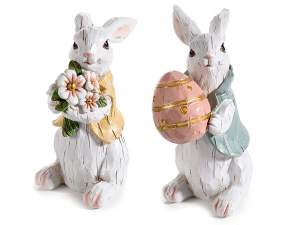 vente en gros décoration de vitrine de lapin de Pâ