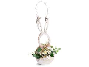 panier de fleurs de lapin en gros