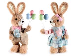 grossiste en fibre lapins de Pâques avec robe