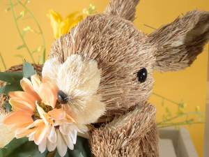Décoration de Pâques en fibre de lapin en gros