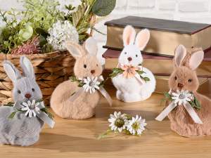 grossiste lapins décoratifs en fourrure écologique