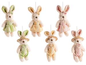 lapins en peluche suspendus en gros