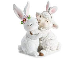 décorations de Pâques lapin et mouton en gros