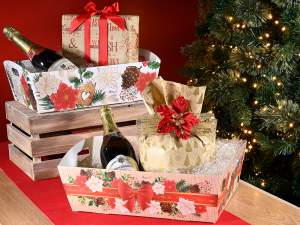 wholesale tray basket christmas paper