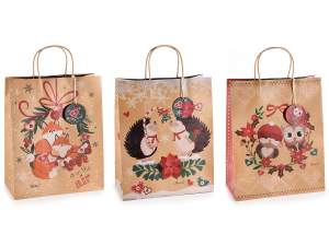 wholesaler bags hedgehog fox christmas