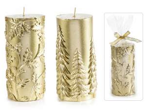 Wholesale gold candles christmas decorations