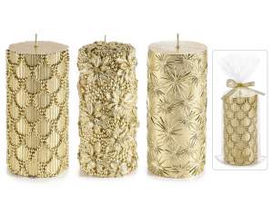 candle wholesaler decorations in gold relief