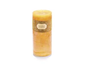 Cylindrical orange candle