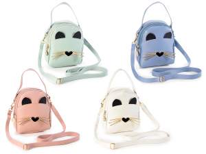 Leatherette cat handbags wholesalers