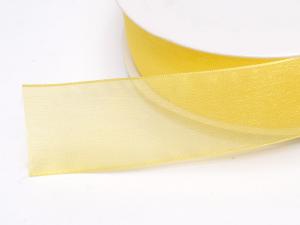 Wholesale lemon yellow organza ribbon