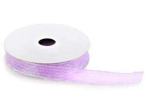 Wholesale lilac ribbon with lamé threads