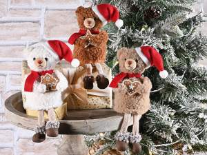 wholesale bear christmas decoration long legs