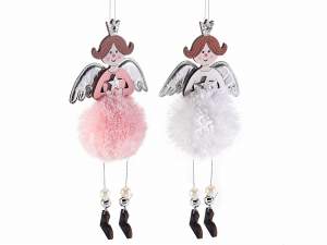 Wholesale eco fur angel christmas decoration