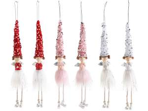 Wholesale long legged angel tree decoration
