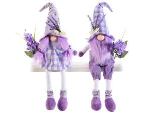wholesale lavender long legged gnomes