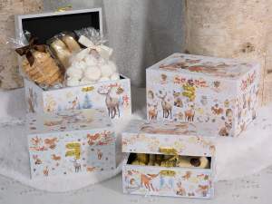 boîtes de Noël en bois en gros