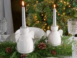 grossiste bougeoir ange de Noël