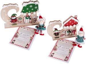 décoration de maison de Noël en bois en gros