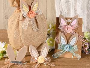 Vente en gros clips d'oreilles de lapin de Pâques