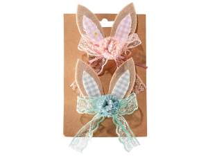 Vente en gros clips d'oreilles de lapin de Pâques