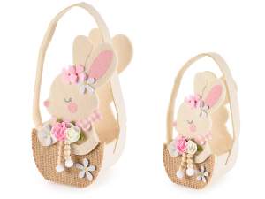 décorations de sacs en tissu de lapin en gros