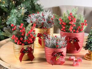 vases de Noël en céramique en gros