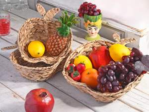 panier en gros bois de pommier jacinthe