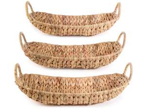 grossiste paniers ovales en jacinthe