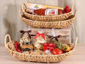 grossiste paniers ovales en jacinthe