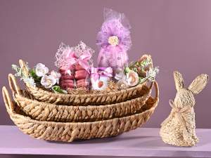 grossiste paniers ovales en jacinthe