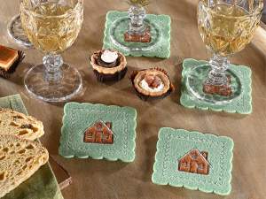 sous-verre en tissu de Noël en gros