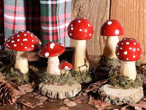 grossiste en décorations de champignons en résine
