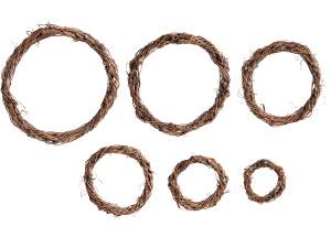 couronne de saule tressée ronde en gros