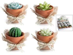 lumânări cu vază de cactus en-gros