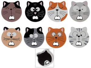 wholesale cat bottle opener magnet