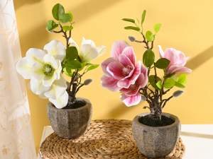 ingrosso magnolia artificiale vaso