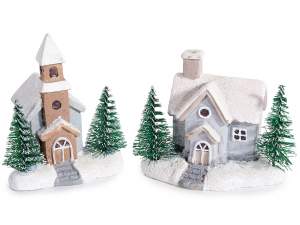 église de village de maison en gros Noël