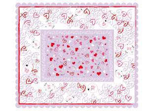 Mayorista mantel con corazones antimanchas